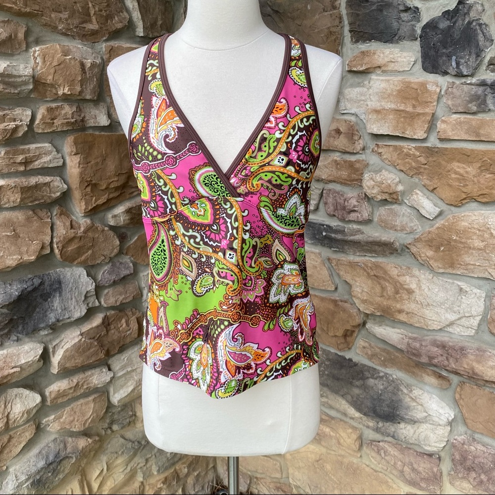 Athleta Racer Back Tank Top Multi Color Medium - Picture 4 of 15